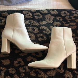 Marc Fisher White Booties